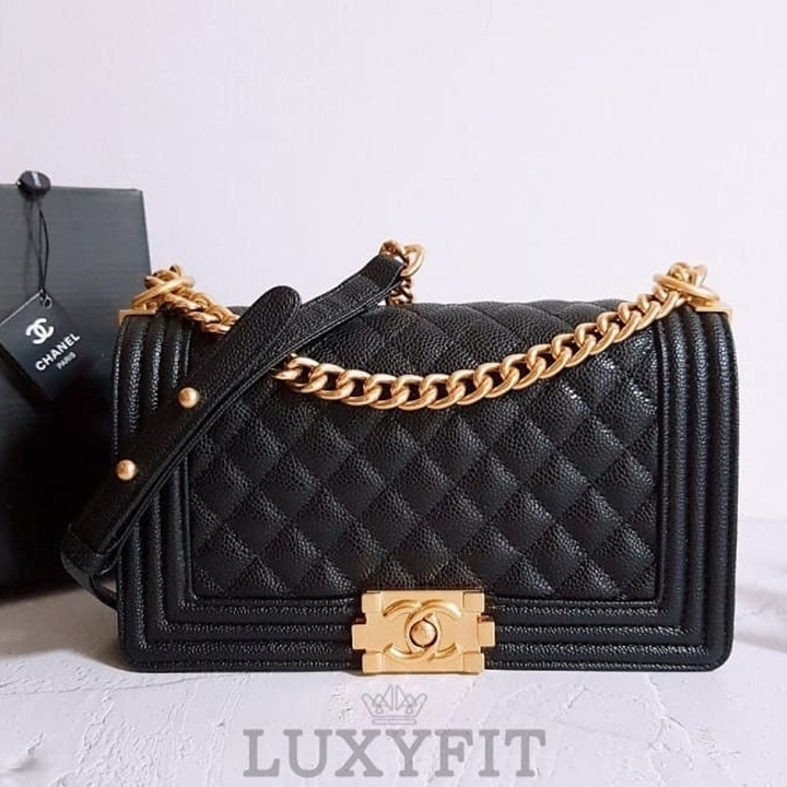 CN 샤넬 [고급] 리뉴얼 캐비어 보이백 금장 1