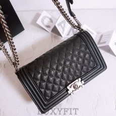 CN 샤넬 [고급] 리뉴얼 캐비어 보이백 은장 1