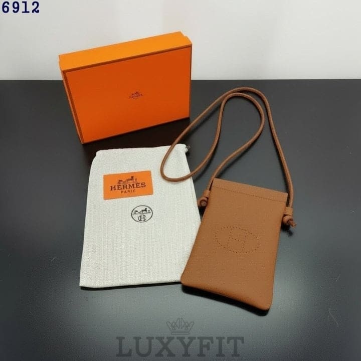 HM 에르메스 H 펀칭 컴팩트 미니 크로스백