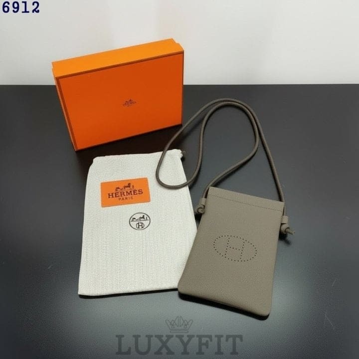 HM 에르메스 H 펀칭 컴팩트 미니 크로스백