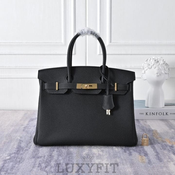 HM 에르메스 버킨백 30 블랙 금장