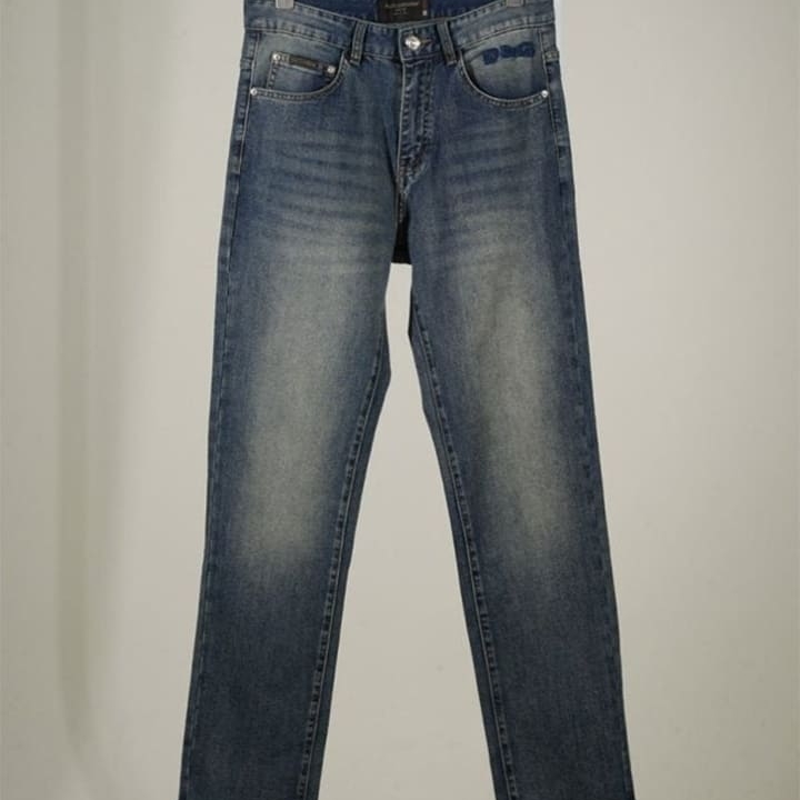 DG 돌체앤가바나 DG 로고 워싱 포켓 데님 팬츠