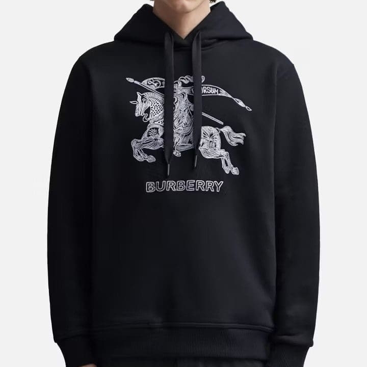 BB 버버리 자수 EKD 코튼 후드 스웨트셔츠