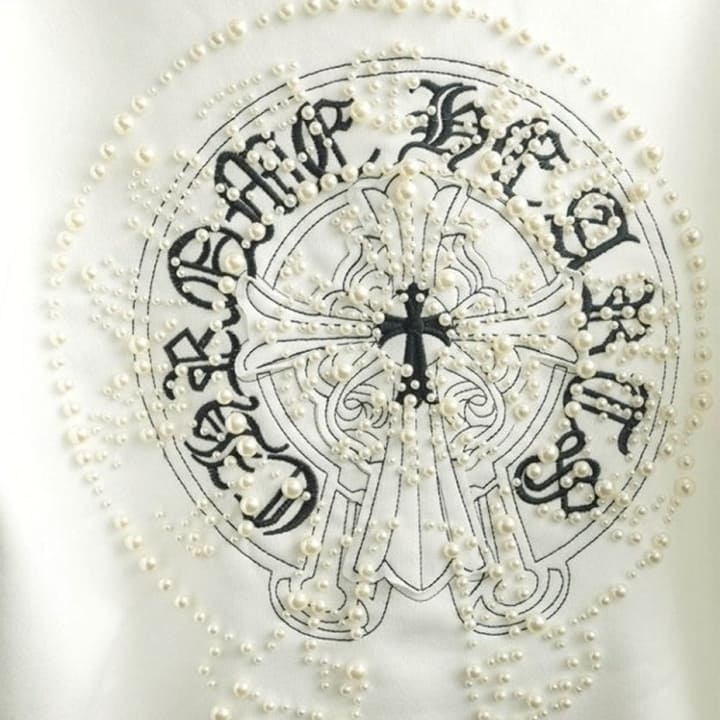 CH 크롬하츠 플로럴 홀스슈 후드티