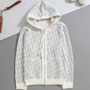 DO 디올 수입 오블리크 리버서블 캐시미어 후드집업