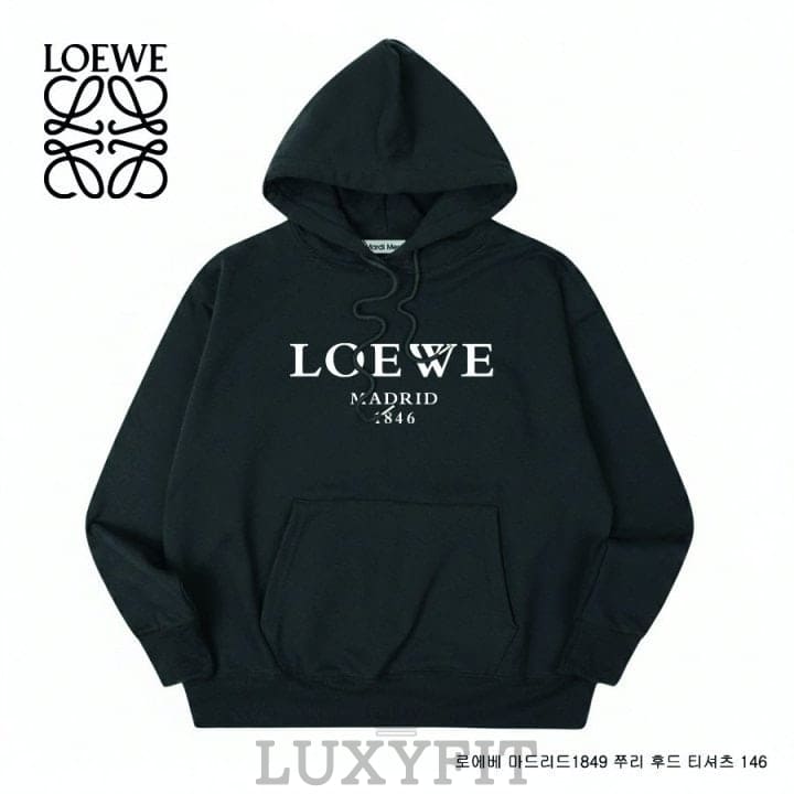 LW 로에베 마드리드1849 쭈리 후드 티셔츠 146