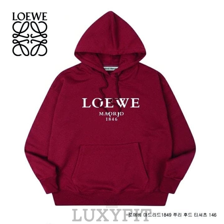 LW 로에베 마드리드1849 쭈리 후드 티셔츠 146