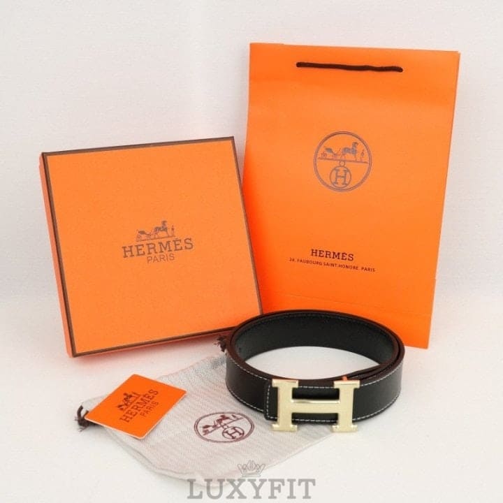 HM 에르메스 원버클 블랙 벨트