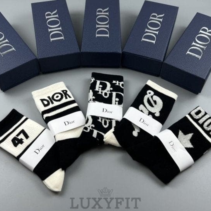 DO 디올 블랙 Set 5종 양말