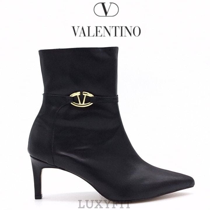 VT 발렌티노 여성 V로고 앵클부츠