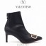 VT 발렌티노 여성 로우힐, 미들힐, 하이힐 V로고 앵클 부츠