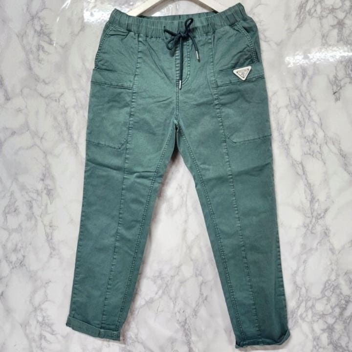 PD 프라다 데일리 PK 워싱 밴딩팬츠