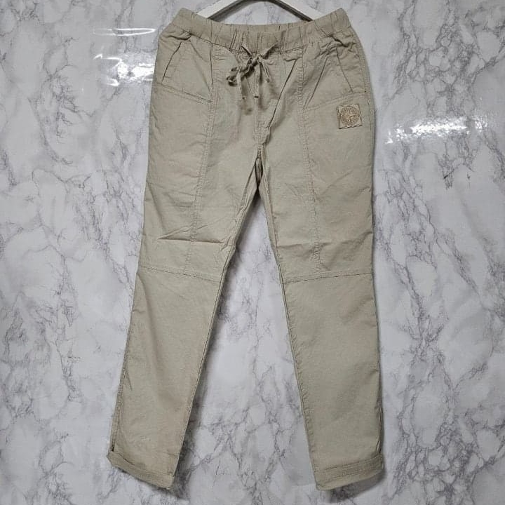 ST 스톤 아일랜드 절개 코튼 밴딩팬츠