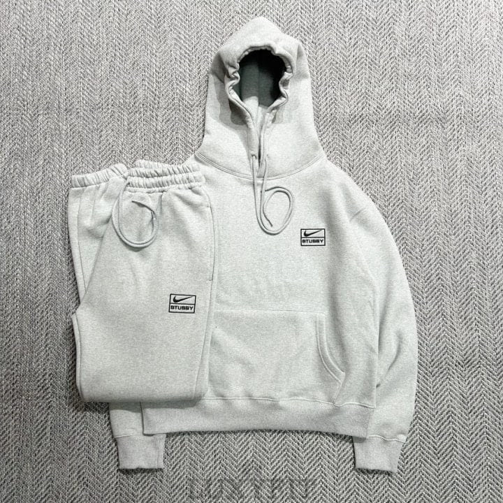 NK SS  나이키 X 스투시 쭈리 후드 조거 세트