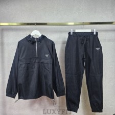 PD 프라다 아노락 스트링 후드 &조거 밴딩 팬츠 SET