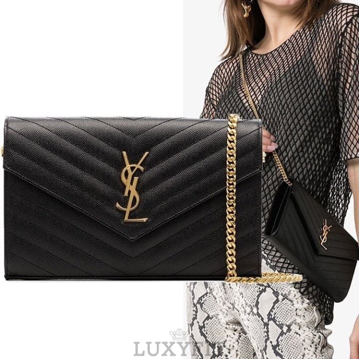 YS 생 로랑 모노그램 체인백