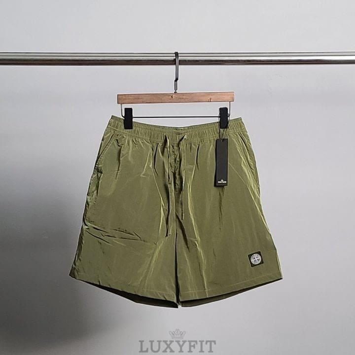 ST 스톤 아일랜드 사각패치 나일론 5부 팬츠