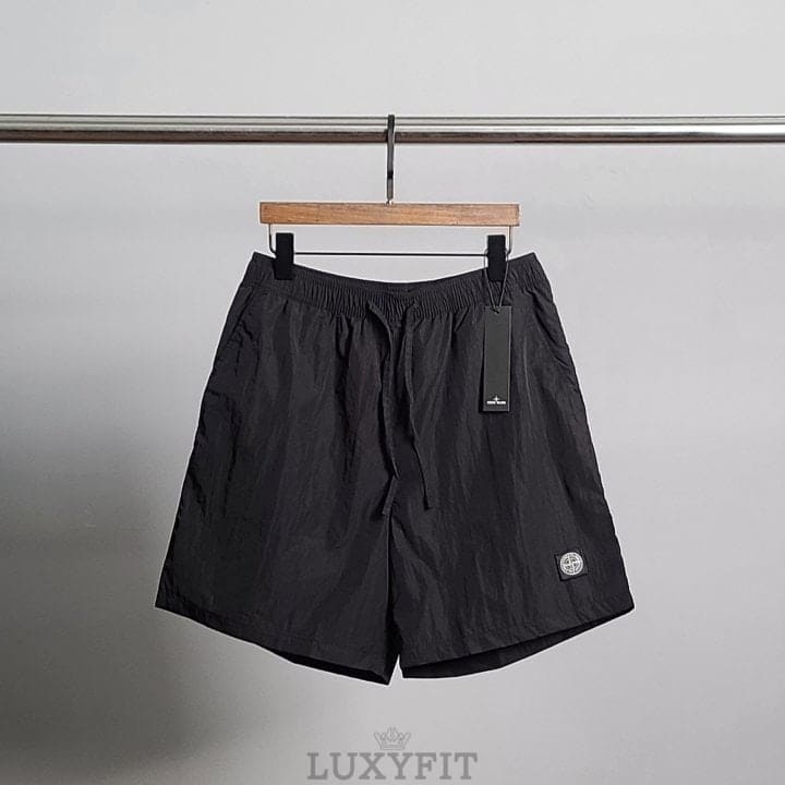 ST 스톤 아일랜드 사각패치 나일론 5부 팬츠