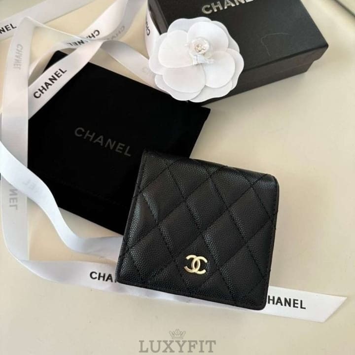 CN 샤넬 클래식 더블 똑딱이 반지갑