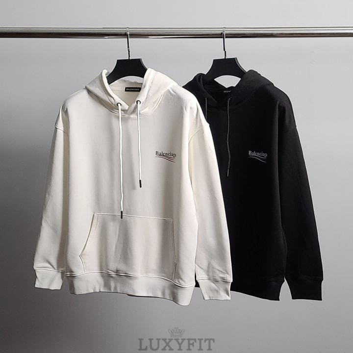 BC 발렌시아가 레드웨이브 코튼 후드티