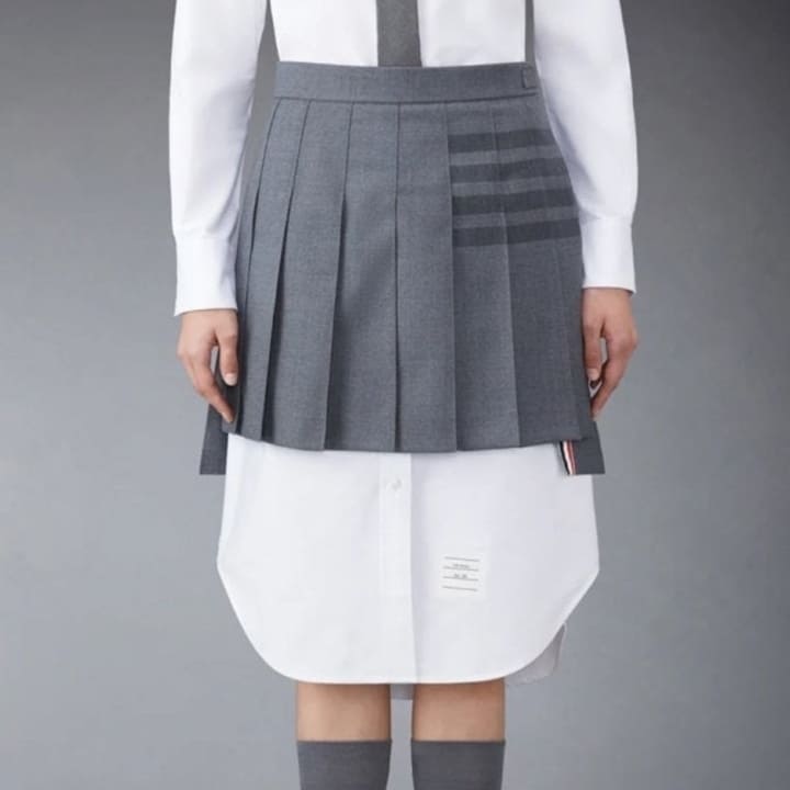 TB 톰브라운 여성 스쿨유니폼4바 풀리츠 스커트-1260 [프리미엄급]