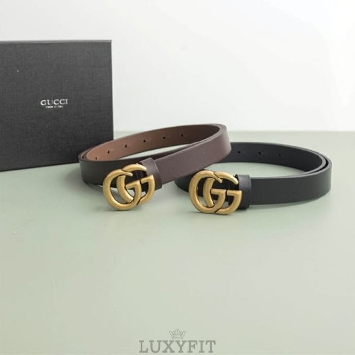 GC 구찌 GG 마몽 골드 팬던트 벨트
