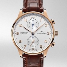 IWC 샤프하우젠 포르투기저 화이트다이얼 골드침