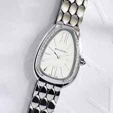 VG 불가리 세르펜티 세두토리 워치 화이트다이아