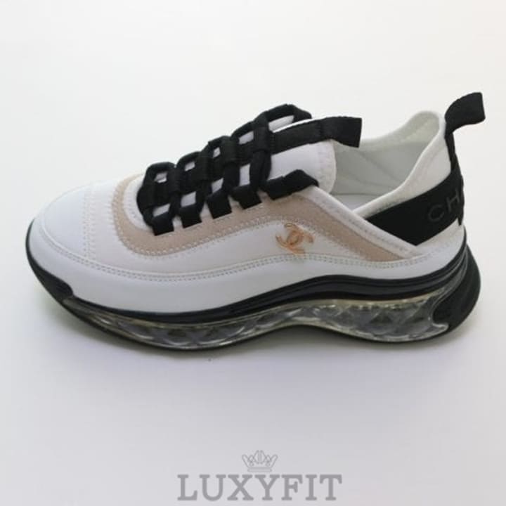 CN 샤넬 믹스드파이버 클리어솔 여성 스니커즈