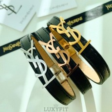 YS 생 로랑 가죽팔찌