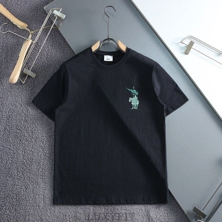 BB 버버리 기사 엠보로고 라운드 티셔츠