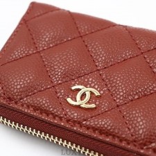 CN 샤넬 캐비어스킨 지퍼 클래식 코인지갑