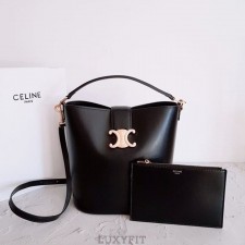 CL 셀린느 루이즈백 미디움 카프스킨 레더 블랙 [고급]