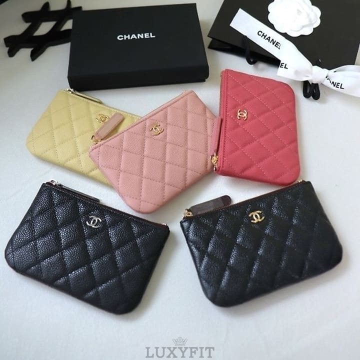 CN 샤넬 클래식 캐비어 파우치