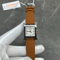 HM 에르메스 H아워 스몰 브라운 은장 21mm