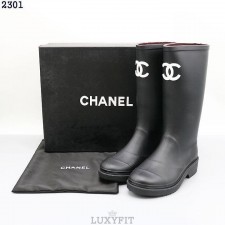 CN 샤넬 CC로고 레인부츠