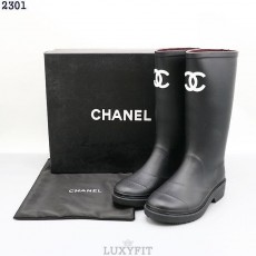 CN 샤넬 CC로고 레인부츠