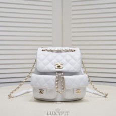 CN 샤넬 듀마백팩 화이트