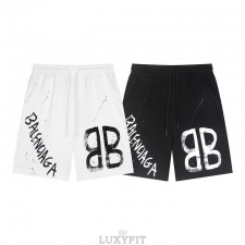 BC 발렌시아가 A 6420 그래피티 로고 스웨트 쇼츠