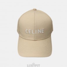 CL 셀린느 자수 로고 볼캡 모자