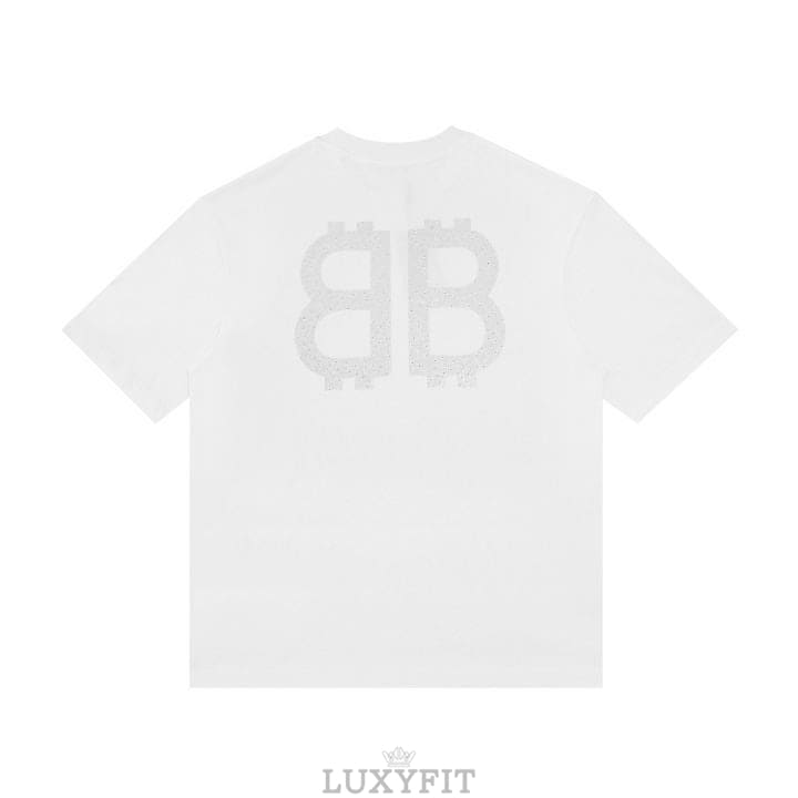 BC 발렌시아가  A 6559 라인스톤 BB 로고 반팔