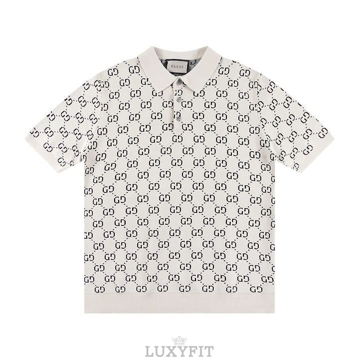 GC 구찌  A 6390 GG 자카드 니트 반팔