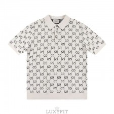 GC 구찌  A 6390 GG 자카드 니트 반팔