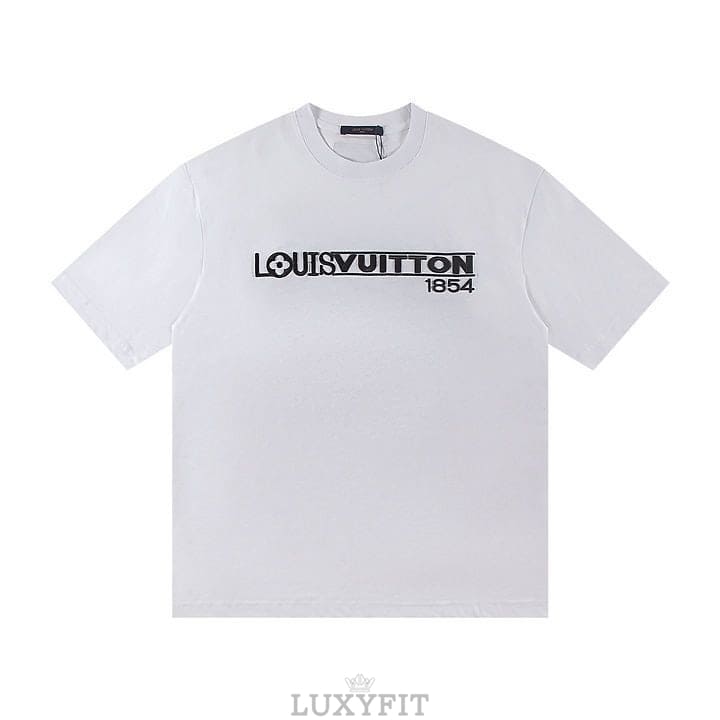 LV 루이비통 A 6433 1854 그래픽 로고 반팔