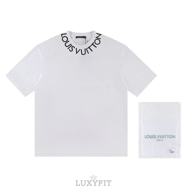 LV 루이비통 A 6472 넥 로고 반팔