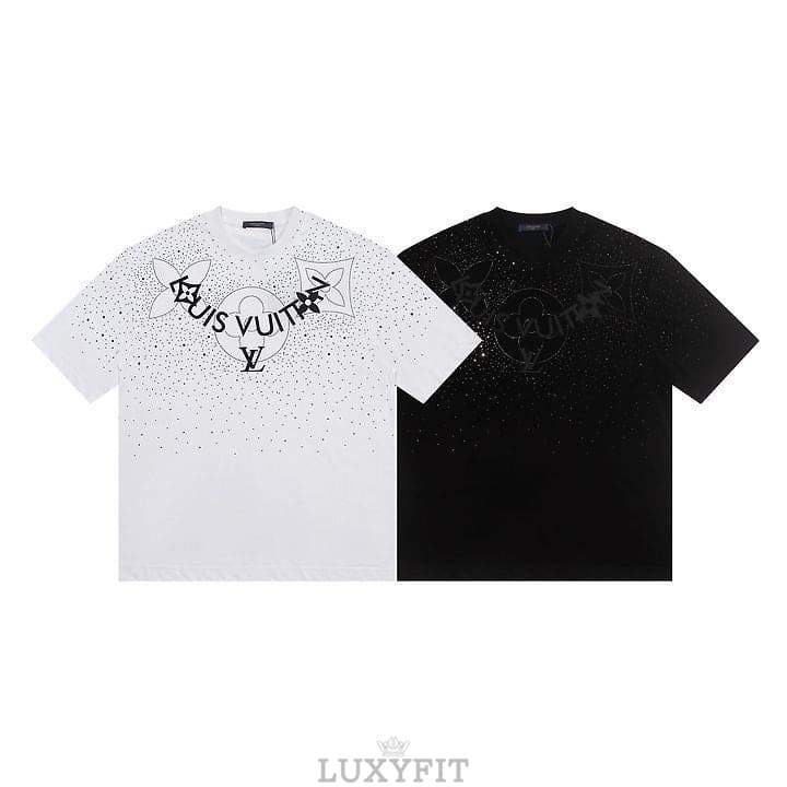 LV 루이비통 A 6550 크리스탈 모노그램 플라워 로고 반팔