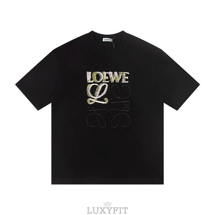 LW 로에베 A 6435 멀티 컬러 아나그램 로고 반팔