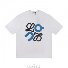 LW 로에베 A 6436 퍼프 프린트 아나그램 반팔