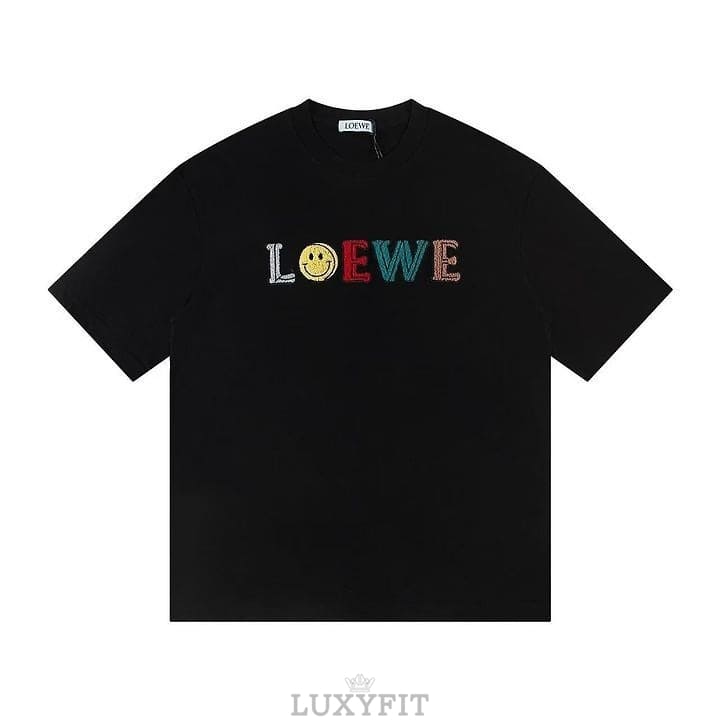 LW 로에베 A 6555 스마일 핸들 자수 로고 반팔