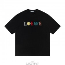 LW 로에베 A 6555 스마일 핸들 자수 로고 반팔